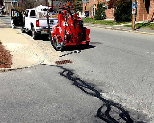 Pin Point Line Striping & Marking - New England Asphalt Crack Sealing